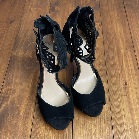 Jessica Simpson Bonney heels size 5.5M black stilettos - Picture 6 of 9